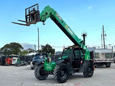 2017 JCB 507-42 7,000 lbs Telescopic Reach Forklift Telehandler Aux Hyd bidadoo