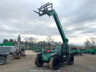 2016 JCB 507-42 42' 7,000 lbs Telescopic Reach Forklift Cab Telehandler bidadoo