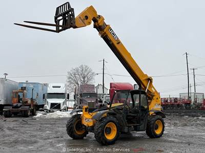 2015 JCB 507-42 42' 7,000 lbs Telescopic Reach Forklift Telehandler Aux bidadoo