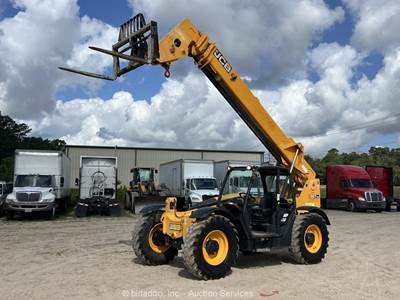 2017 JCB 507-42 42' 7,000 lbs Telescopic Reach Forklift Telehandler bidadoo