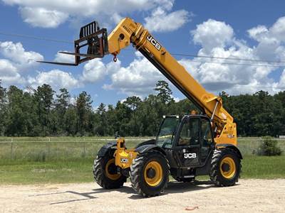 2017 JCB 507-42 42' 7,000 lbs Telescopic Reach Forklift Cab Telehandler bidadoo