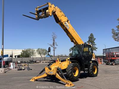 2017 JCB 508-66 TC 66' 8,500 lbs Telescopic Reach Forklift Cab Aux Hyd bidadoo