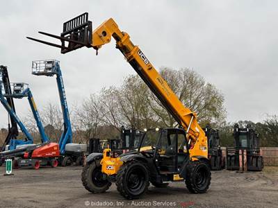 2021 JCB 509-42 42’ 9,000 lbs Telescopic Reach Forklift Telehandler AuX bidadoo