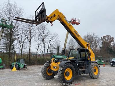 2016 JCB 509-42 42' 9,000 lbs Telescopic Reach Forklift Telehandler Aux bidadoo