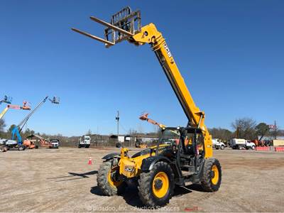 2018 JCB 509-42 42' 9,000 Lbs Telescopic Reach Forklift Telehandler Aux bidadoo