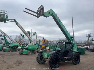 2016 JCB 509-42 42' 9,000 Lbs Telescopic Reach Forklift Telehandler Aux bidadoo