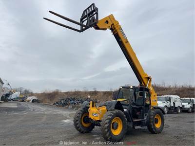 2015 JCB 509-42 42' 9,000 lbs Telescopic Reach Lift Telehandler Forklift bidadoo