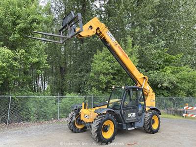 2016 JCB 509-42S 42' 9,000 lbs Telescopic Reach Forklift Cab Telehandler bidadoo