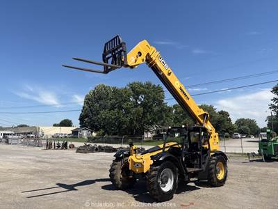 2017 JCB 509-42 42' 9,000 lbs Telescopic Reach Forklift Telehandler bidadoo