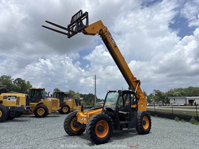 2013 JCB 509-42 42' 9,000 lbs Telescopic Reach Forklift Cab Telehandler bidadoo
