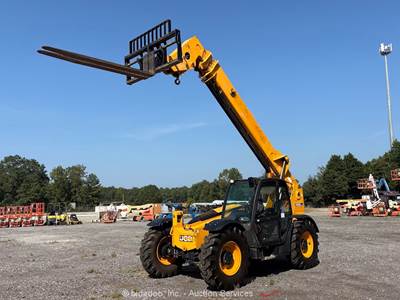 2019 JCB 509-42 42' 9,000 lbs Telescopic Reach Forklift Telehandler Cab bidadoo