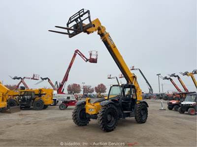 2018 JCB 509.42  42' 9,000lbs Telescopic Reach Forklift Telehandler Aux bidadoo