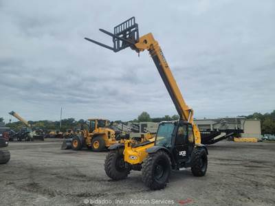 2023 JCB 509.42 42' 9,000 lbs Telescopic Reach Forklift Telehandler Cab bidadoo