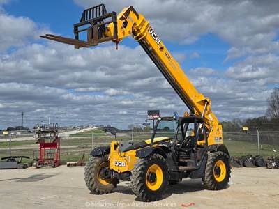 2018 JCB 510-42 42' 10,000 lb Telescopic Reach Forklift Telehandler Aux bidadoo