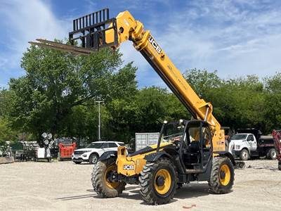 2018 JCB 510-42 42' 10K Telescopic Reach Forklift Telehandler Aux Hyd bidadoo