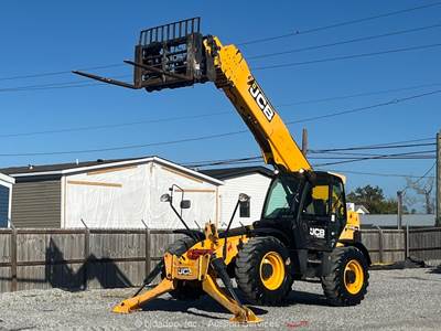2018 JCB 510-55S-TC 56' 10K Telescopic Reach Forklift Cab Telehandler bidadoo
