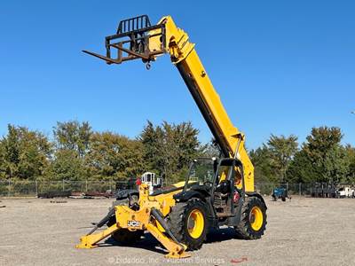 2017 JCB 510-56 56’ 10,000 lbs Telescopic Reach Forklift Telehandler Aux bidadoo