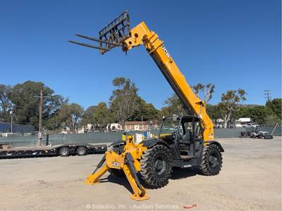 2018 JCB 510-56 56' 10,000 lbs Telescopic Reach Forklift Telehandler AUX bidadoo