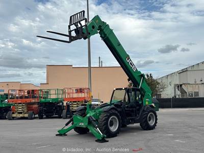 2018 JCB 510-56 56' 10,000 lbs Telescopic Reach Forklift Telehandler Aux bidadoo