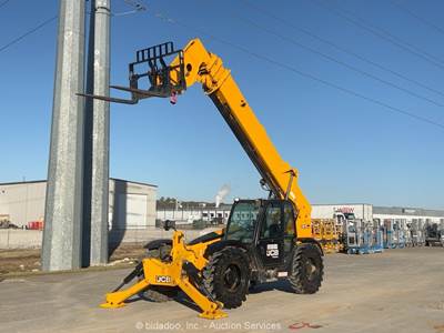 2023 JCB 510-56 56' 10,000 lbs Telescopic Reach Forklift Telehandler Cab bidadoo