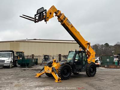 2018 JCB 510-56 56' 10,000 lbs Telescopic Reach Forklift Cab Telehandler bidadoo