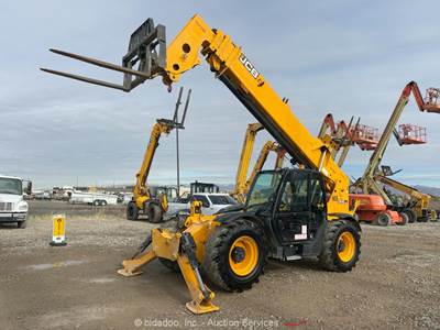 2019 JCB 510-56 56' 10,000 lbs Telescopic Reach Forklift Telehandler Cab bidadoo
