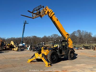2018 JCB 510-56 56’ 10,000 lbs Telescopic Reach Forklift Telehandler Aux bidadoo