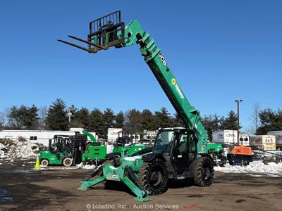 2016 JCB 510-56 56’ 10,000 lbs Telescopic Reach Forklift Cab Telehandler bidadoo