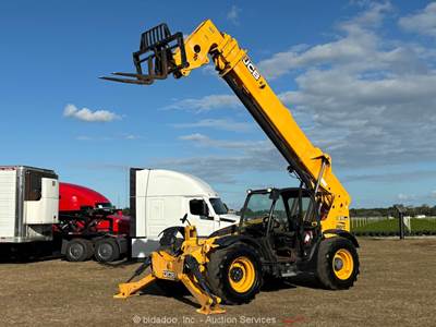 2013 JCB 510-56 56' 10,000 lbs Telescopic Reach Forklift Telehandler Aux bidadoo