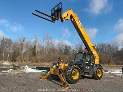 2018 JCB 510-56 56 ft 10,000 lbs Telescopic Reach Forklift Cab bidadoo