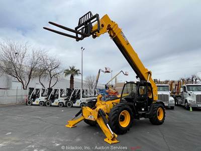 2016 JCB 510-56 56' 10,000 lbs Telescopic Reach Forklift Telehandler Aux bidadoo