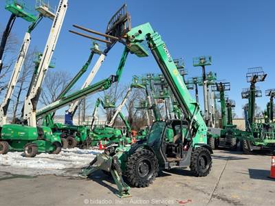 2017 JCB 510-56 56' 10,000 lbs Telescopic Reach Forklift Cab Telehandler bidadoo