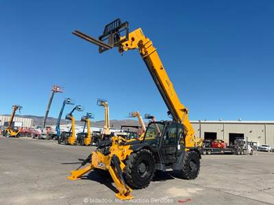 2018 JCB 510-56 56' 10,000 lbs Telescopic Reach Forklift Cab Telehandler bidadoo