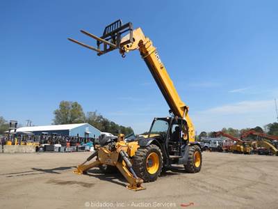 2017 JCB 510-56 56' 10,000 lbs Telescopic Reach Forklift Telehandler bidadoo