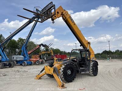 2018 JCB 510-56 10,000 lbs Telescopic Reach Forklift Telehandler Aux Hyd bidadoo