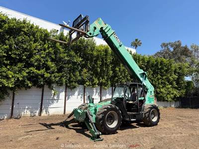 2017 JCB 510-56 56' 10,000 lbs Telescopic Reach Forklift Cab Telehandler bidadoo