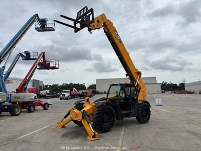 2018 JCB 510-56 56’ 10,000 lbs Telescopic Reach Forklift Telehandler bidadoo