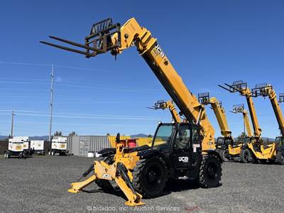 2018 JCB 510-56 56' 10,000 lbs Telescopic Reach Forklift Cab Telehandler bidadoo