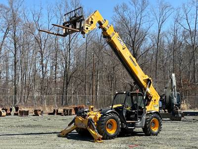 2017 JCB 510-56 56' 10,000 lbs Telescopic Reach Forklift Telehandler Aux bidadoo