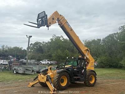 2017 JCB 510-56 56' 10,000 lbs Telescopic Reach Forklift Cab Telehandler bidadoo