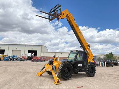 2021 JCB 510-56 56' 10,000 lbs Telescopic Reach Forklift Cab Telehandler bidadoo