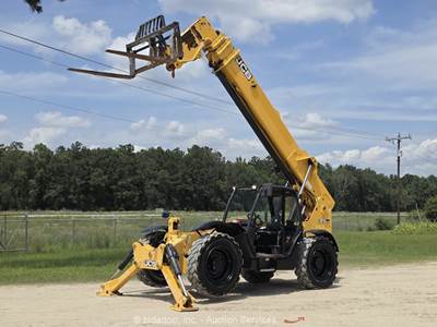 2017 JCB 510-56 56' 10,000 lbs Telescopic Reach Forklift Telehandler 10K bidadoo