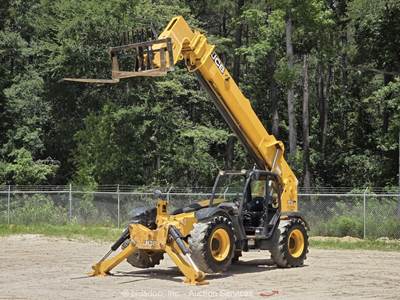 2017 JCB 510-56 56' 10,000 lbs Telescopic Reach Forklift Telehandler bidadoo