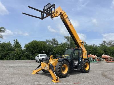 2019 JCB 510-56 56' 10,000 lb Telescopic Reach Forklift Telehandler Cab bidadoo