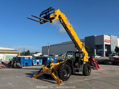 2018 JCB 510-56 56’ 10,000 lbs Telescopic Reach Forklift Telehandler bidadoo