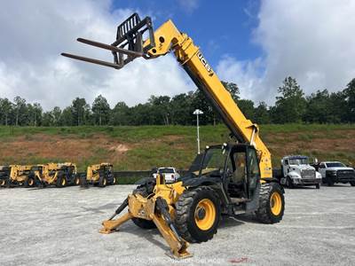 2015 JCB 510-56 56' 10,000 lbs Telescopic Reach Forklift Telehandler Cab bidadoo