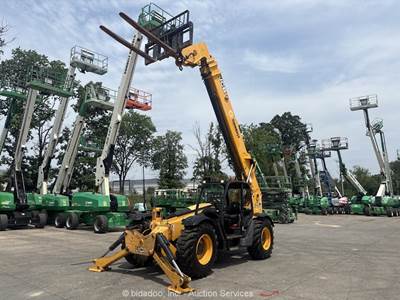 2017 JCB 510-56 56' 10,000 lbs Telescopic Reach Forklift Telehandler Aux bidadoo