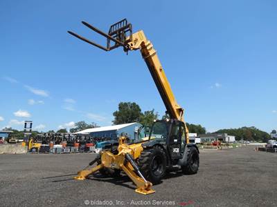 2019 JCB 510-56 56’ 10,000 lbs Telescopic Reach Forklift Telehandler Cab bidadoo