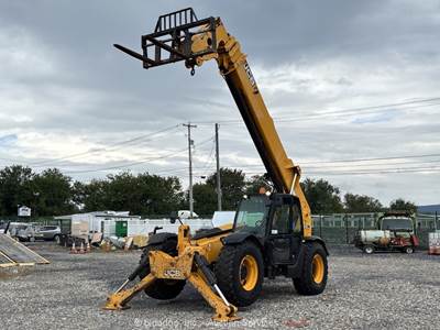 2017 JCB 510-56 56’ 10,000 lbs Telescopic Reach Forklift Telehandler Cab bidadoo