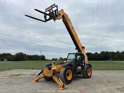 2018 JCB 510-56 56’ 10,000 lbs Telescopic Reach Forklift Telehandler Cab bidadoo